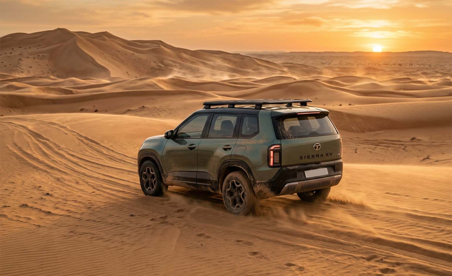 Tata Sierra EV Tal Moreeb Dune Climb Puts Abu Dhabi In The Spotlight Ahead Of Launch